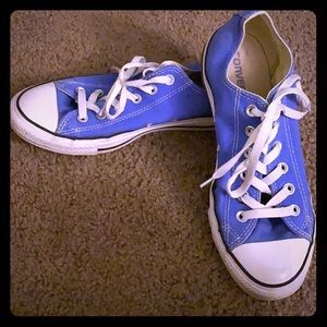 Blue Converse Low Cut Shoes